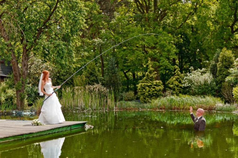 Hochzeitsfoto Angler